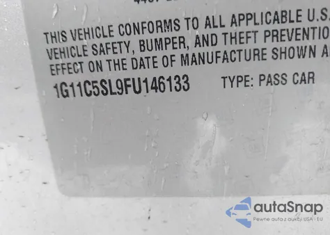 2015 Chevrolet Malibu 1Lt из США, поврежденный, VIN 1G11C5SL9FU146133